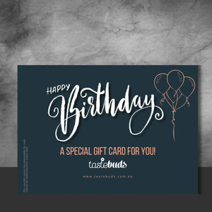 Tastebuds Birthday eGift Card Voucher - Tastebuds