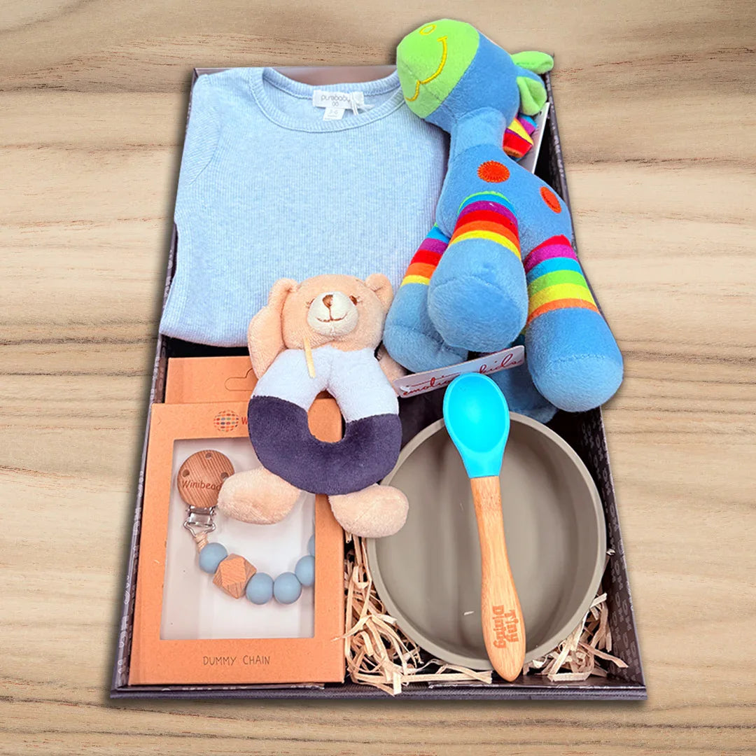 Baby Boy Cuddles Hamper - Tastebuds