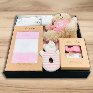 Baby Girl Bathtime & Snuggles Hamper - Tastebuds