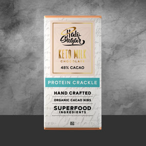Halo Sugar Protein Crackle Milk Chocolate 85g - Tastebuds
