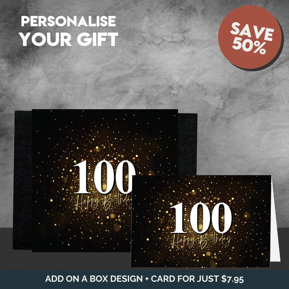 100th Happy Birthday Sleeve + Card - Tastebuds
