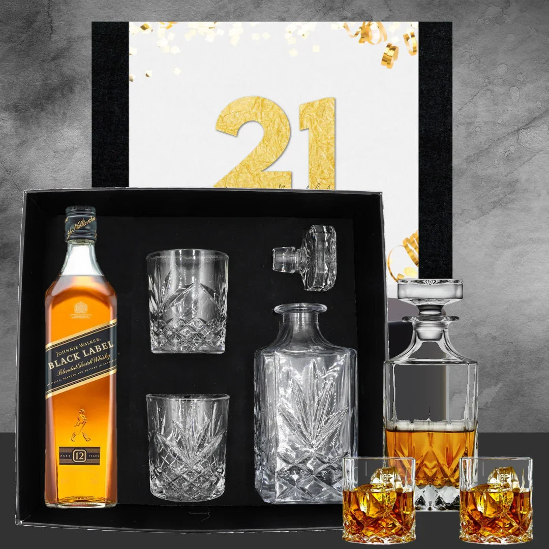 Happy 21st Whisky Deluxe with Johnnie Walker Black - Tastebuds