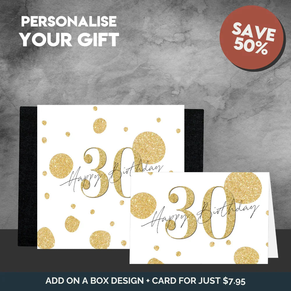 30th Happy Birthday Sleeve + Card - Tastebuds