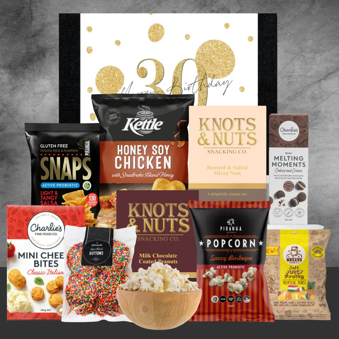 Happy 30th Savoury Snack Delight - Tastebuds