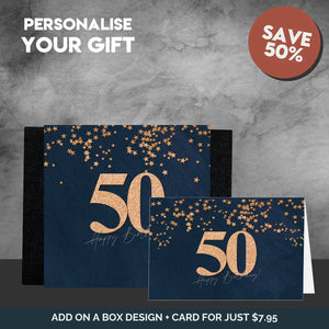 50th Happy Birthday Sleeve + Card - Tastebuds