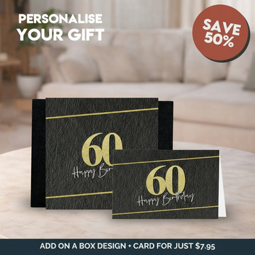 60th Happy Birthday Sleeve + Card