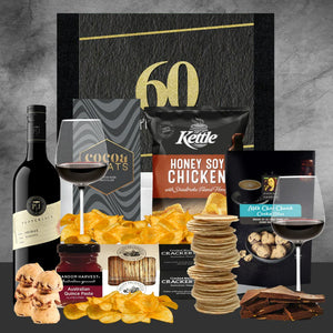 Happy 60th Chocolate, Crackers & Red - Tastebuds