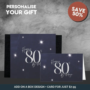 80th Happy Birthday Sleeve + Card - Tastebuds