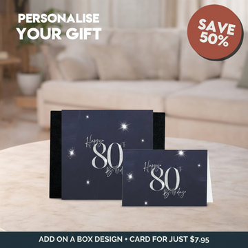 80th Happy Birthday Sleeve + Card