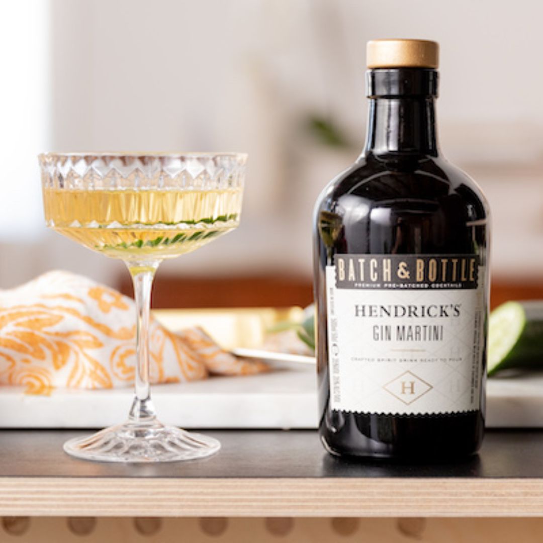 Magic Martini with Hendricks Batch & Bottle - Tastebuds