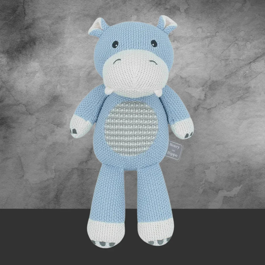 Henry the Hippo Knitted Toy - Tastebuds