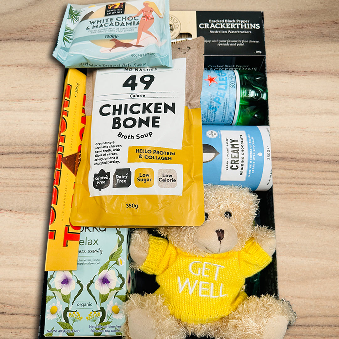 Get Well Soon For Him Hamper - Tastebuds