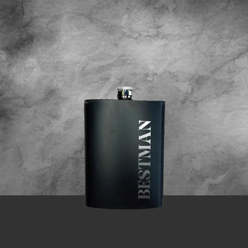 Hip Flask Best Man Stainless Steel 200ml - Tastebuds