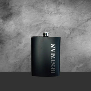 Hip Flask Best Man Stainless Steel 200ml - Tastebuds