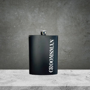Hip Flask Groomsman Stainless Steel 200ml - Tastebuds