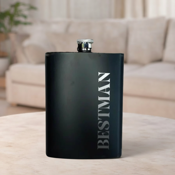 Hip Flask Best Man Stainless Steel 200ml