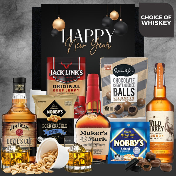 His Bourbon Choice New year Gift Hamper - Tastebuds