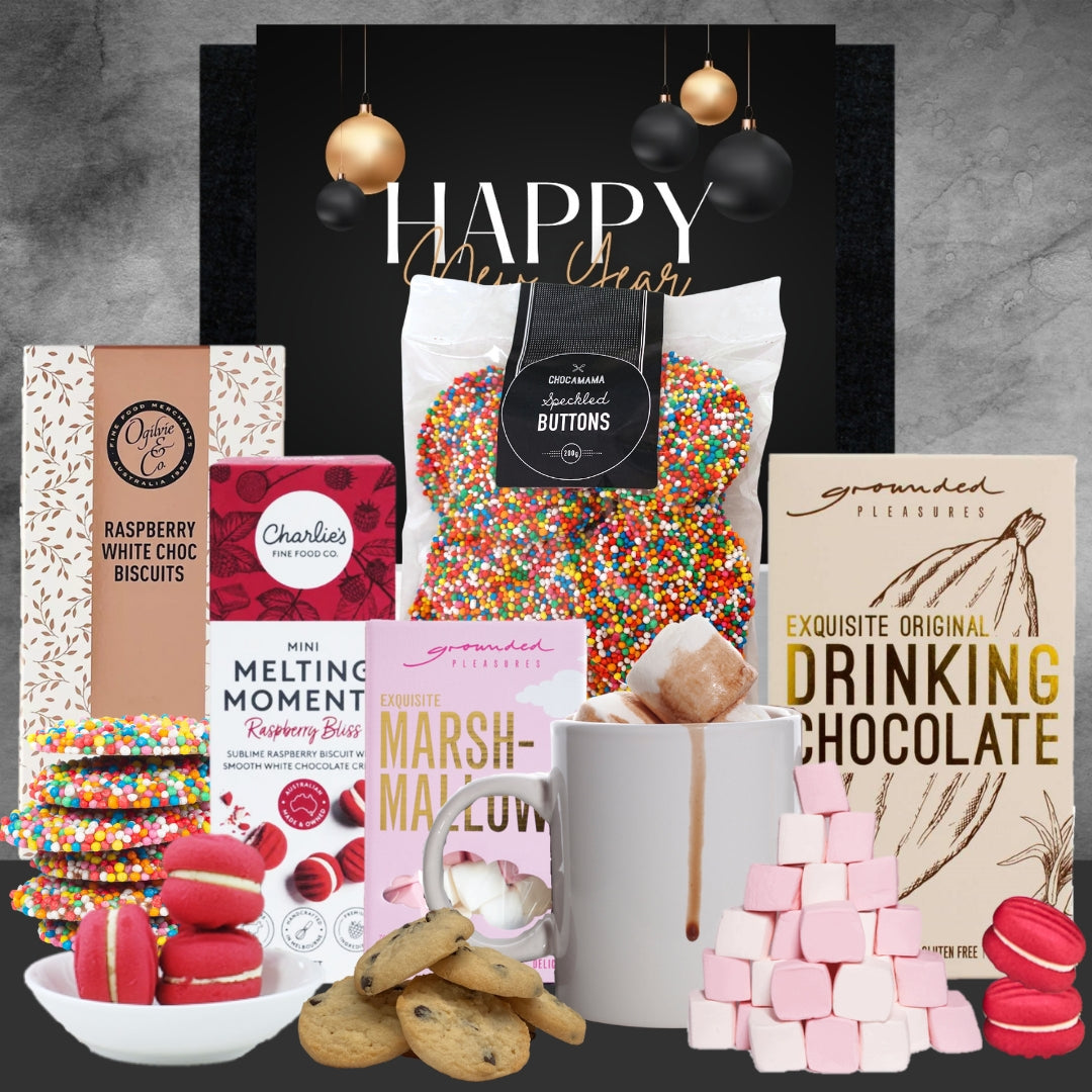 Hot Chocolate New Year Gift Hamper for Her - Tasyebuds