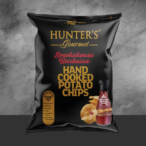 Hunter's Gourmet Hand Cooked Smokehouse Barbecue Potato Chips 125g