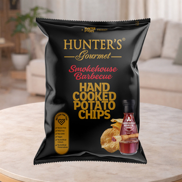 Hunter's Gourmet Hand Cooked Smokehouse Barbecue Potato Chips 125g