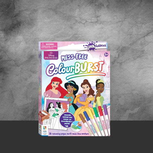 Inkredibles Colour Burst Disney Princess Colouring Book