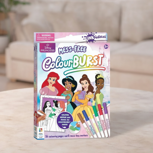 Inkredibles Colour Burst Disney Princess Colouring Book