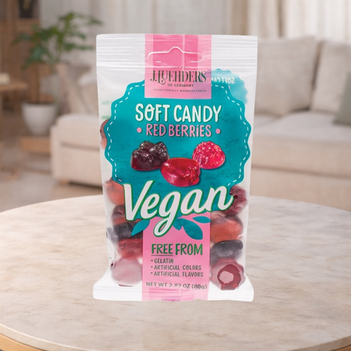 J Luehders Soft Candy Vegan Red Berries 80g