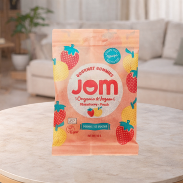 Jom Vegan & Organic Strawberry & Peach Candy 70g