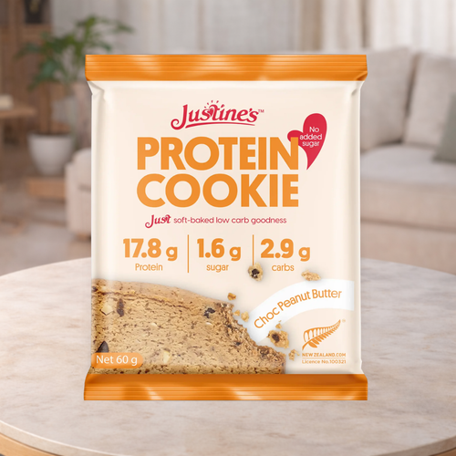 Justine's Peanut Butter Choc Chip Protein Cookie 60g