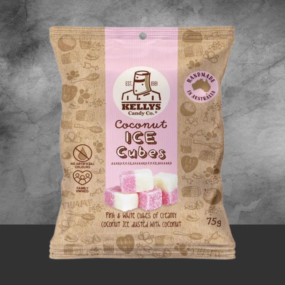 Kelly's Candy Co Coconut Ice Cubes 90g - Tastebuds