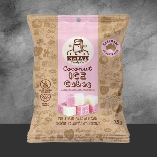 Kelly's Candy Co Coconut Ice Cubes 90g