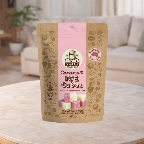 Kelly's Candy Co Coconut Ice Cubes 90g