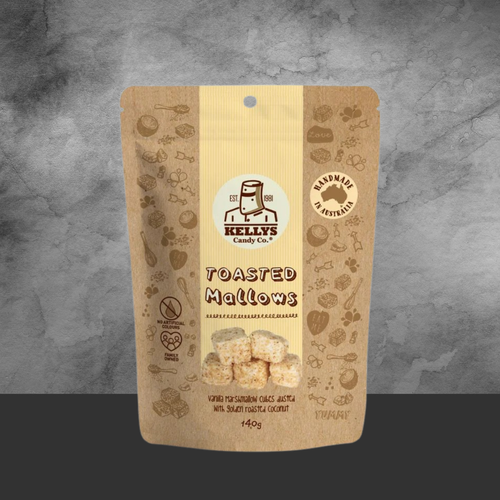 Kelly's Candy Co Roasted Coconut Mallows 140g