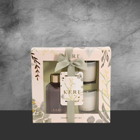 Keri Fragrance Candle & Diffuser Gift Set Vanilla & Peach Blossom