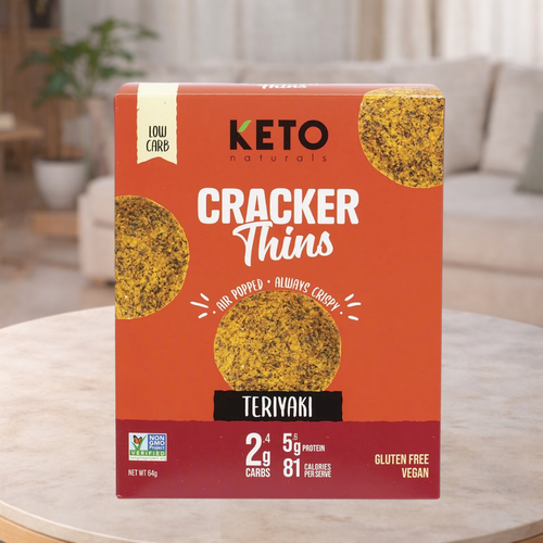 Keto Naturals Teriyaki Cracker Thins 64g