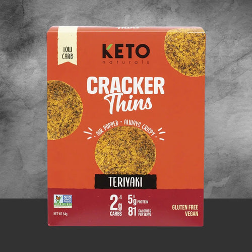 Keto Naturals Teriyaki Cracker Thins 64g