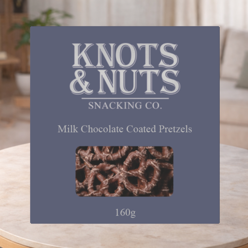 Knots & Nuts Chocolate Coated Pretzels 160g