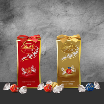Lindor Ribbon Mixed Gift Case Red 73g