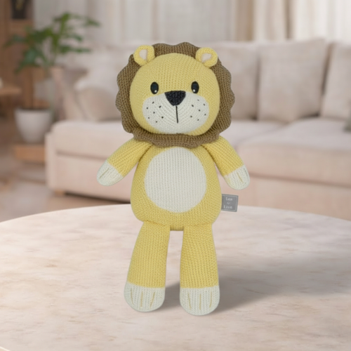 Living Textiles Leo the Lion Knitted Toy