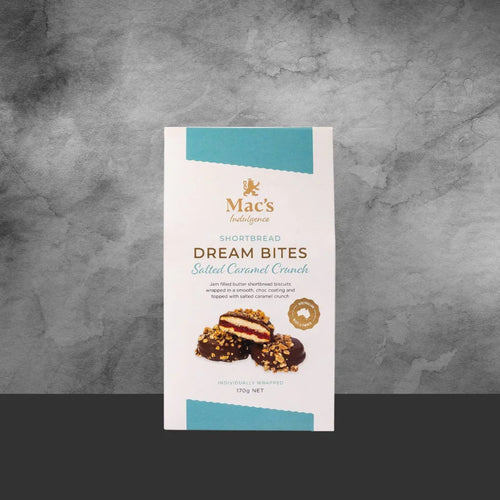 Mac's Indulgence Shortbread Dream Bites Salted Caramel Crunch 170g
