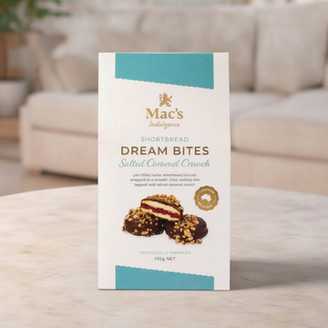 Mac's Indulgence Shortbread Dream Bites Salted Caramel Crunch 170g