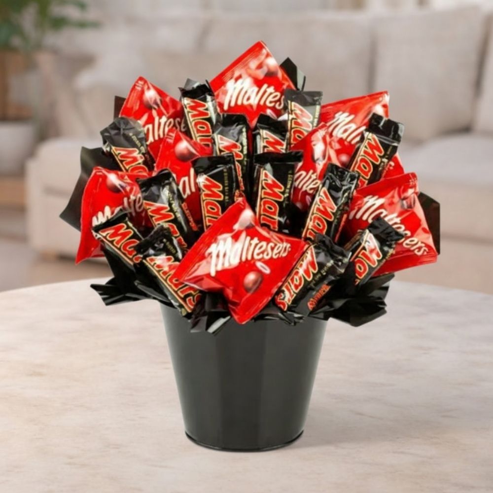 Mars & Maltese Chocolate Bouquet