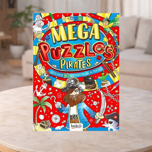 Mega Puzzles Pirates Colouring Book