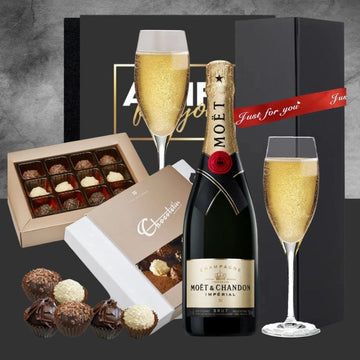 Moet & Chocolate Gift Box