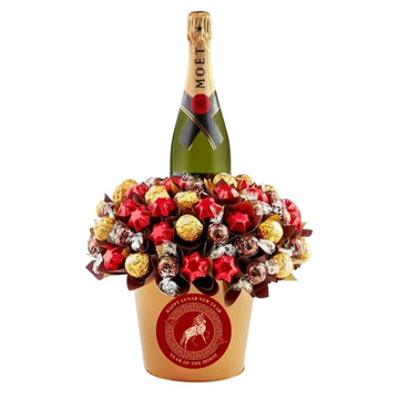 Chinese New Year Moet chocolate Bouquet