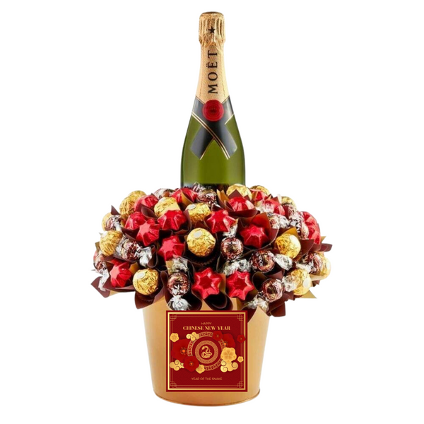 Chinese New Year Moet chocolate Bouquet