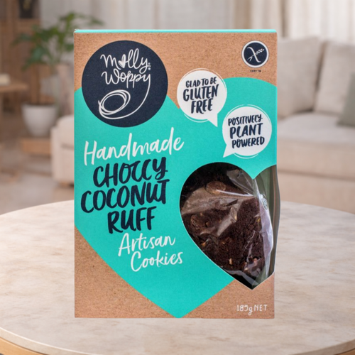 Molly Woppy Handmade Choccy Coconut Ruff Artisan Cookies 185g