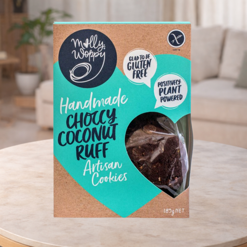 Molly Woppy Handmade Choccy Coconut Ruff Vegan Cookies 175g