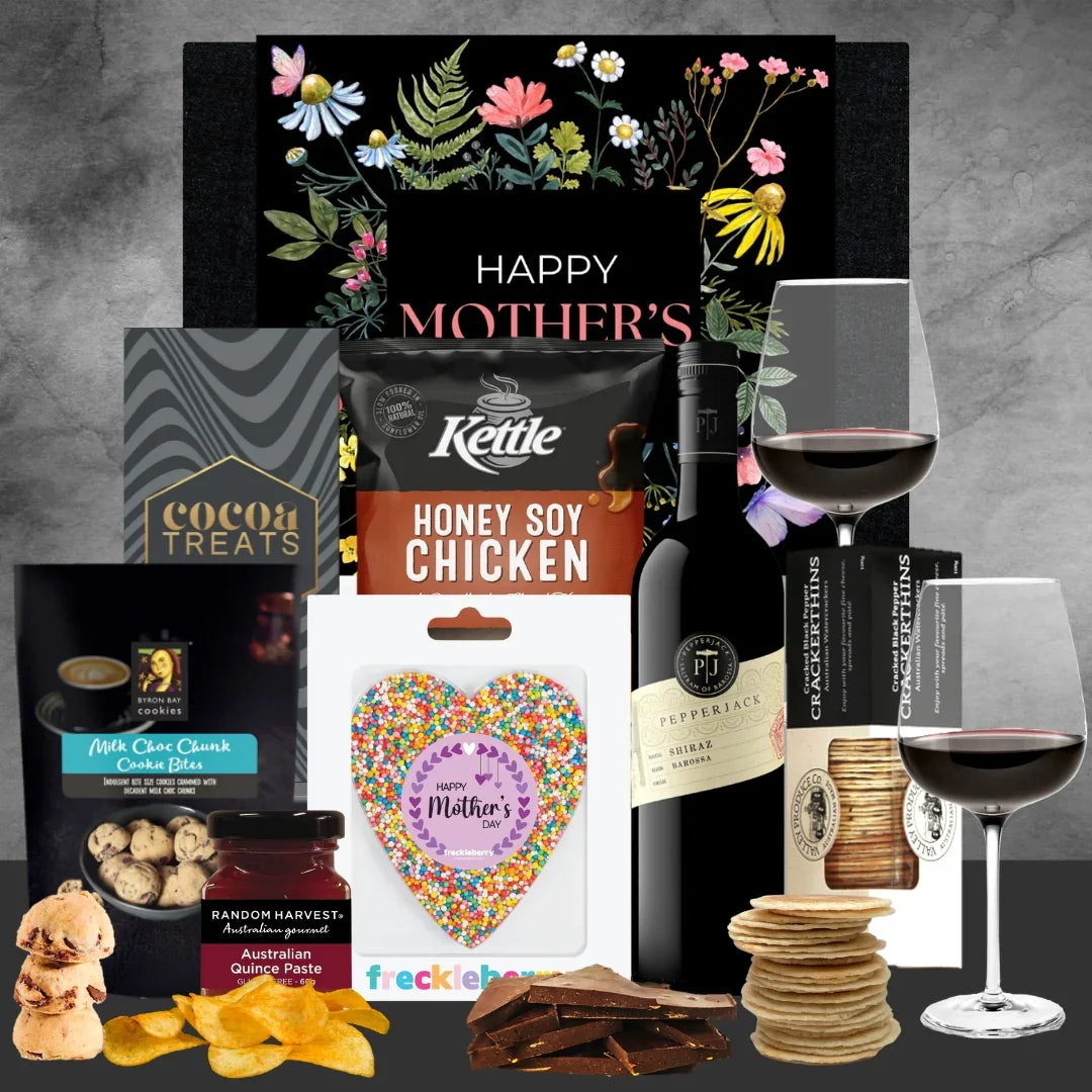 Mother's Day Pepperjack Red Wine Hamper - Tastebuds
