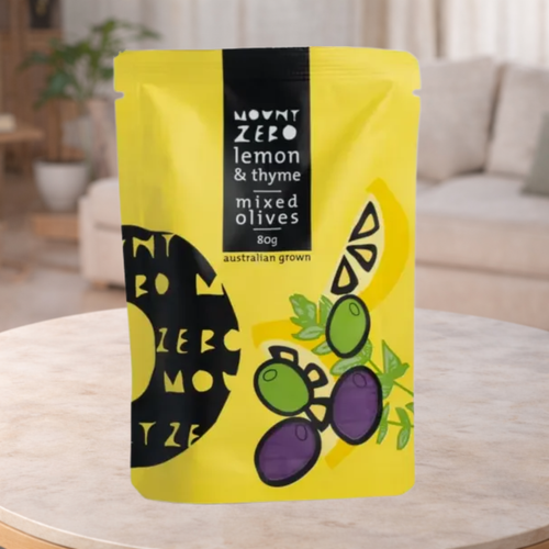 Mount Zero Olives Lemon & Thyme Marinated 80g